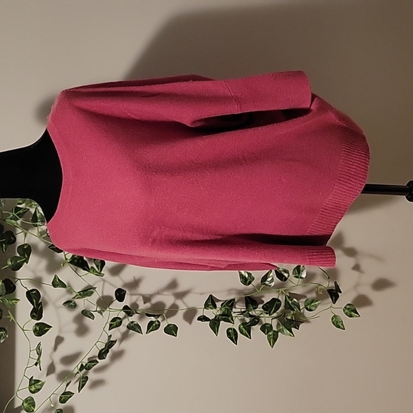 REPEAT Fuchsia Cashmere Dolman Sweater - Picture 2 of 6